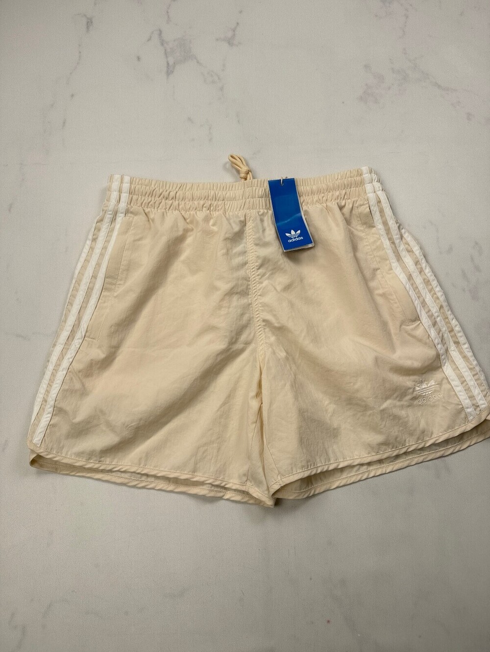 Adidas Sprinter Shorts Athletic Shorts Cream Modern Classic Adjustable - Mens M